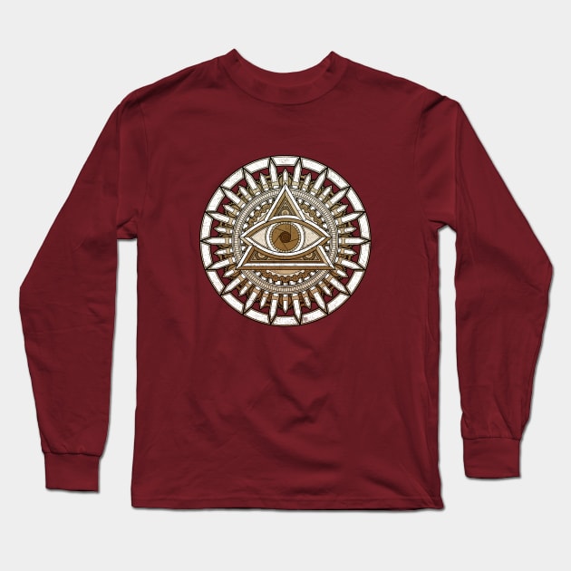 EYE OF PROVIDENCE Long Sleeve T-Shirt by Aries Custom Graphics